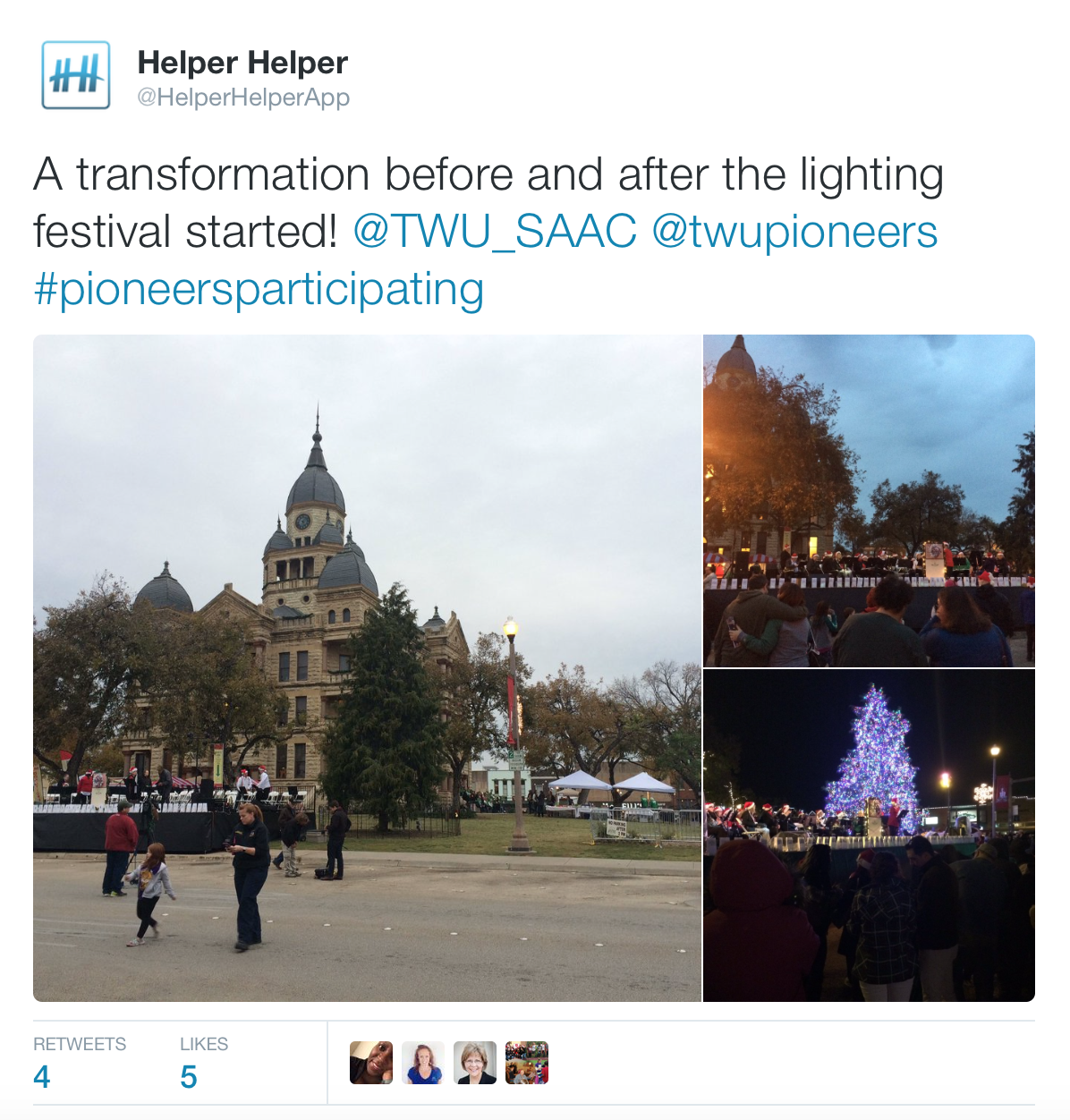 tree lighting festival