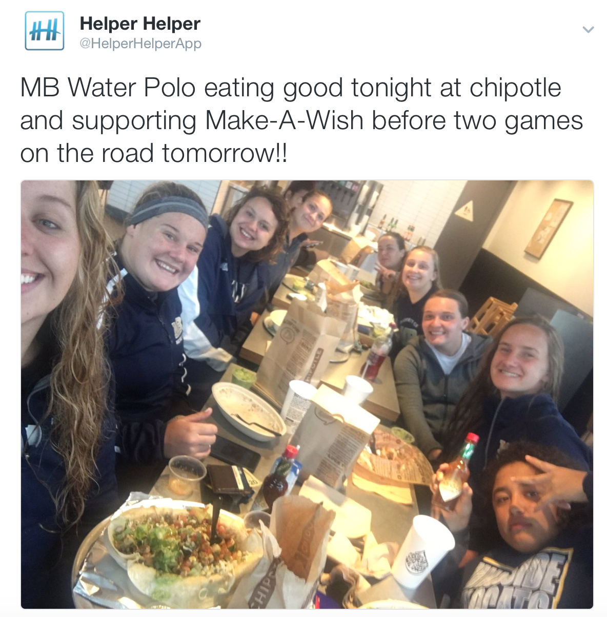 Burrito party for Make-A-Wish Foundation