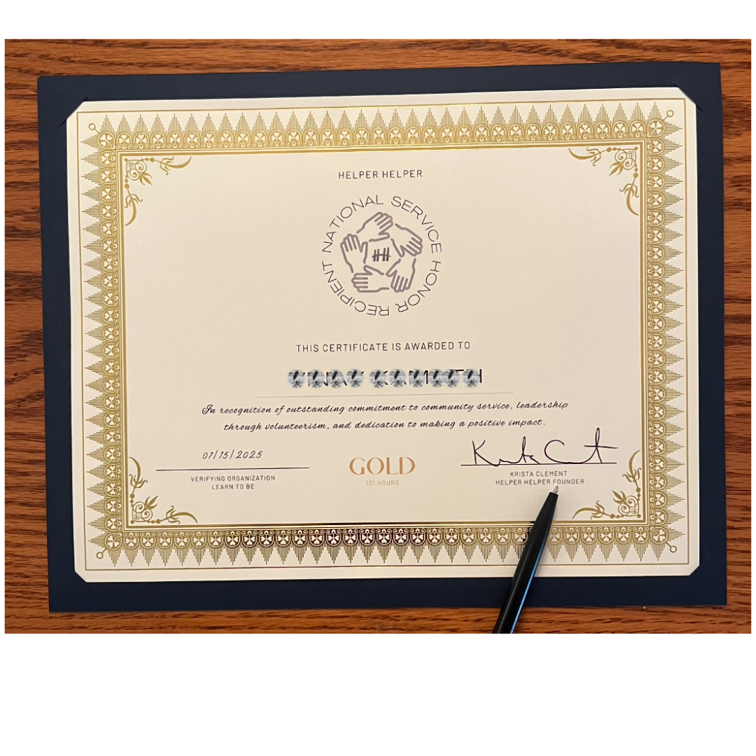 We Did It: First Round of National Service Honor Awards Sent!