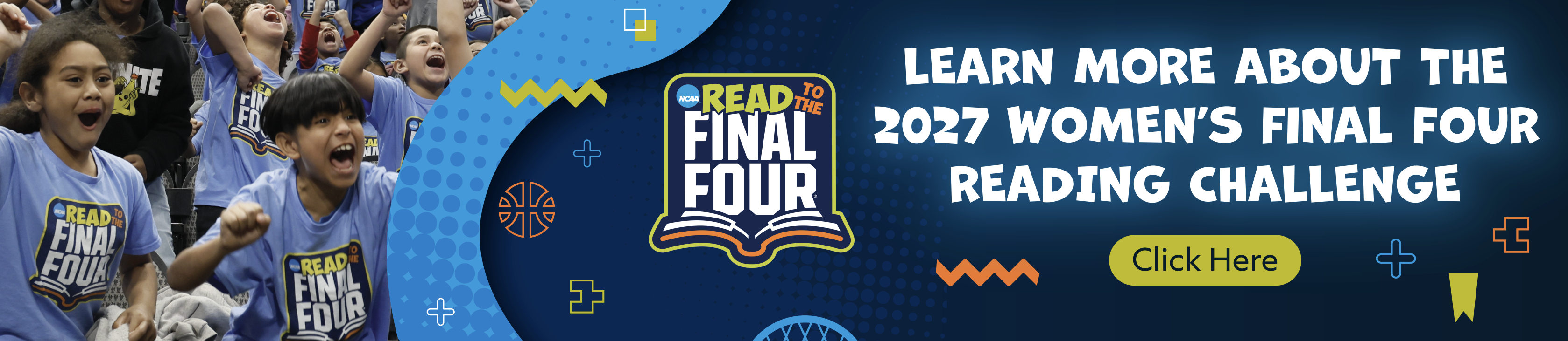 Read to the Final Four Columbus 2027 header graphic